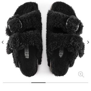 Birkenstock Big Buckle Shearling Sandal